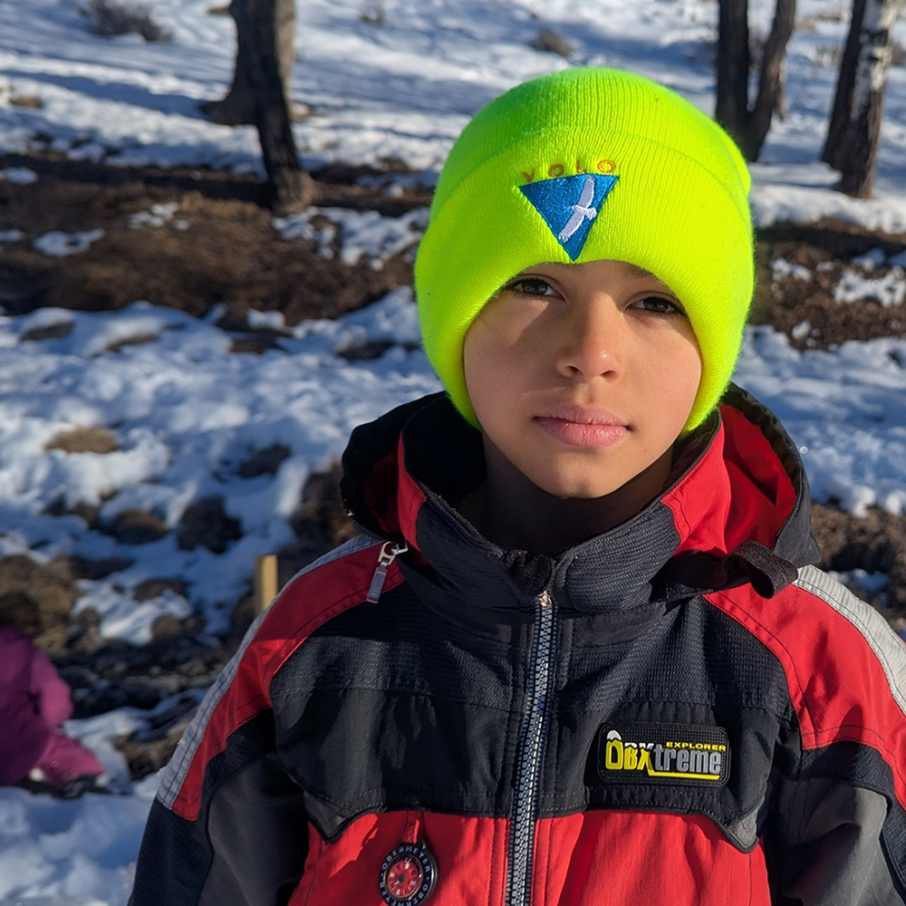 Student outdoors at Volo, an alternative to private school near Park City.